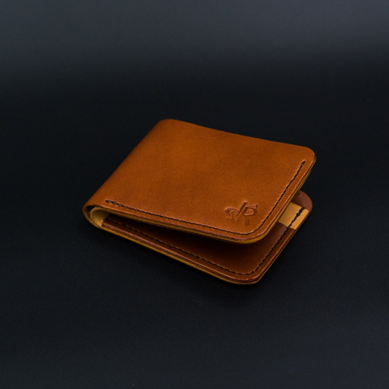 Brown Chestnut Leather Bifold Wallet